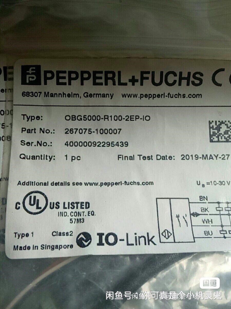 全新原装进口倍加福光电OBG5000-R100-2EP-IO