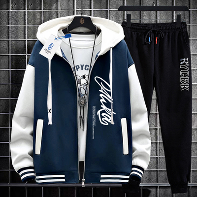 2024新款棒球服外套男款秋冬潮牌套装夹克男生休闲户外登山服男装