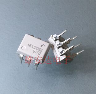 MOC3083原装光耦MOC3082直插DIP双向晶闸管驱动器MOC3081贴片SOP