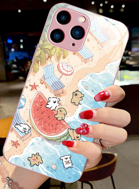 note20plus8苹果14SamsungS25三星S23fe手机壳A55线条小狗S24ultra女s22u男54玻璃53+34case16适用52夏21西瓜