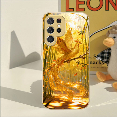 A56苹果17SamsungS25+三星S26ultra手机壳23加S24fe凤凰22u金色54玻璃53case55适用16plus女21高级感20高颜值