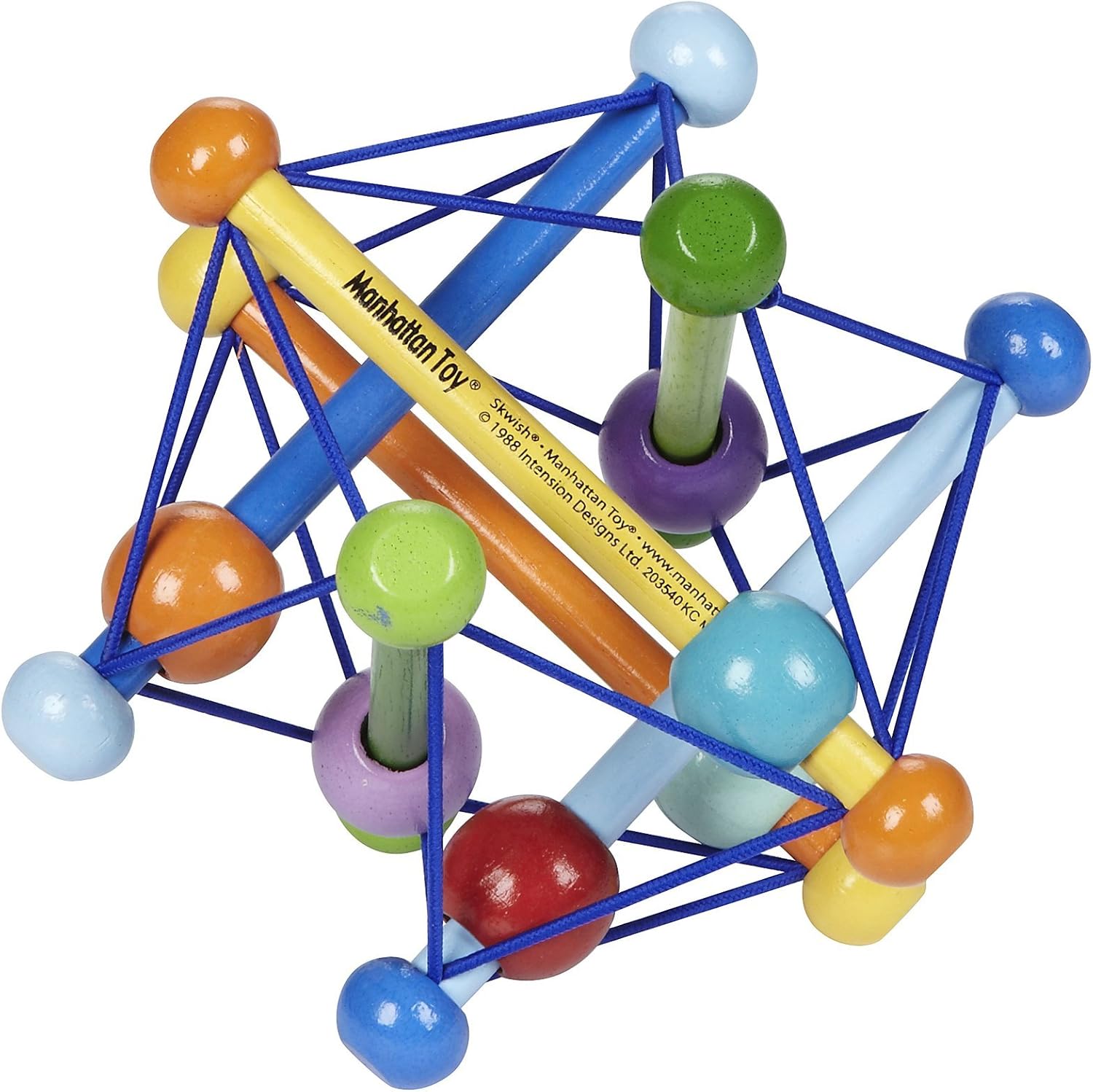 Manhattan Toy Skwish Color Burst Rattle and Teether Grasping