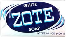 Zote White Laundry Bar Soap, 14.1 oz, (Pack of 4)
