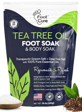 Tea Tree Oil Foot Soak with Epsom Salt - For Toenail Repair