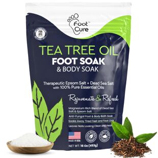 Tea Tree Oil Foot Soak with Epsom Salt - For Toenail Repair