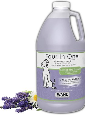 Wahl 821000-051 Pet/Dog 4-in-1 Chamomile Shampoo, Lavender