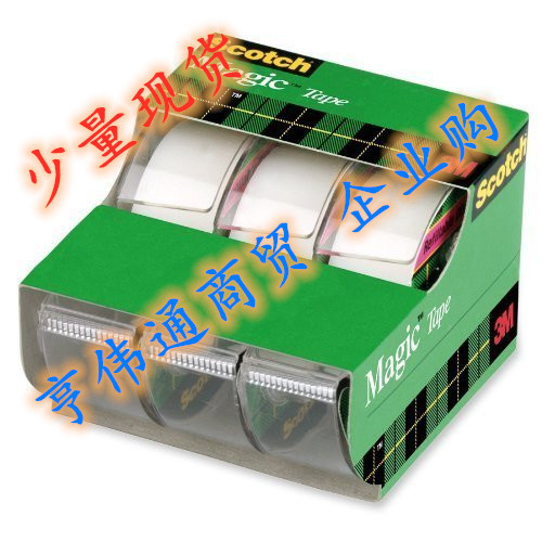 Scotch Magic Tape 3105, 3/4 x 300 Inches, Pack of 3 魔术胶带