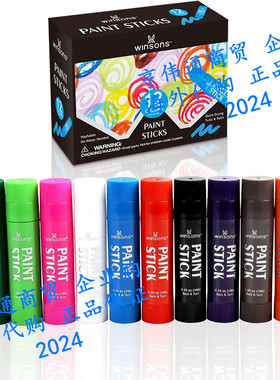 WINSONS Tempera Paint Sticks for Kids Toddlers Washable Soli