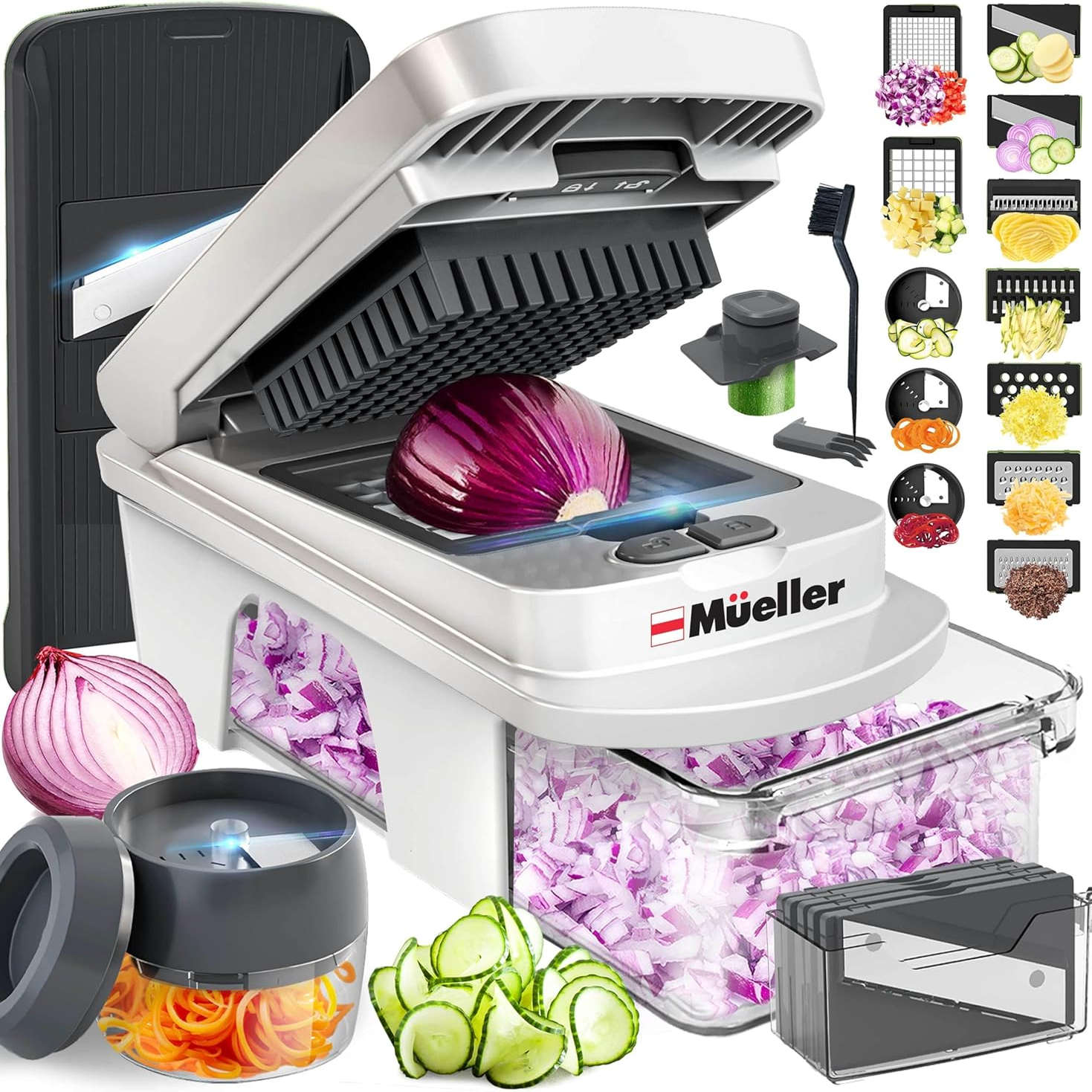 Mueller Pro-Series All-in-One, 12 Blade Mandoline Slicer