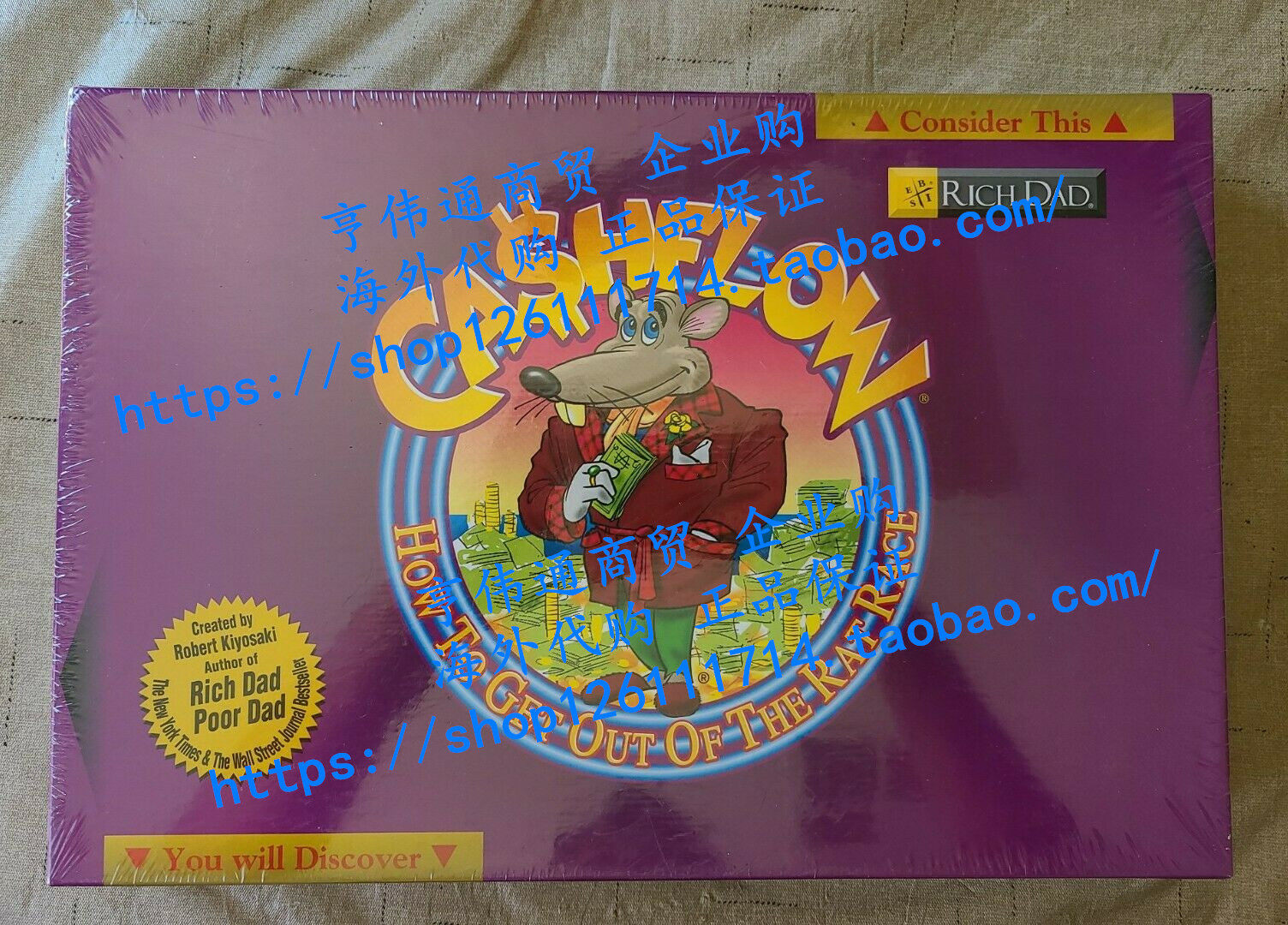 CASHFLOW Board Game (New Edition) with Exclusive Bonus Strat