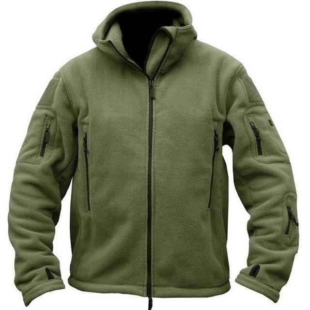 New Winter Military Fleece Jacket Warm Men Tactical hoodies - 实物图