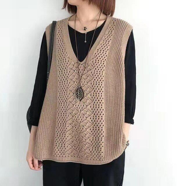 Knitted vest women&#39;s vest spring and autumn new wome