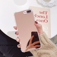 for iphone X mirror case 7plus/8 6/6s anti-shock soft cover