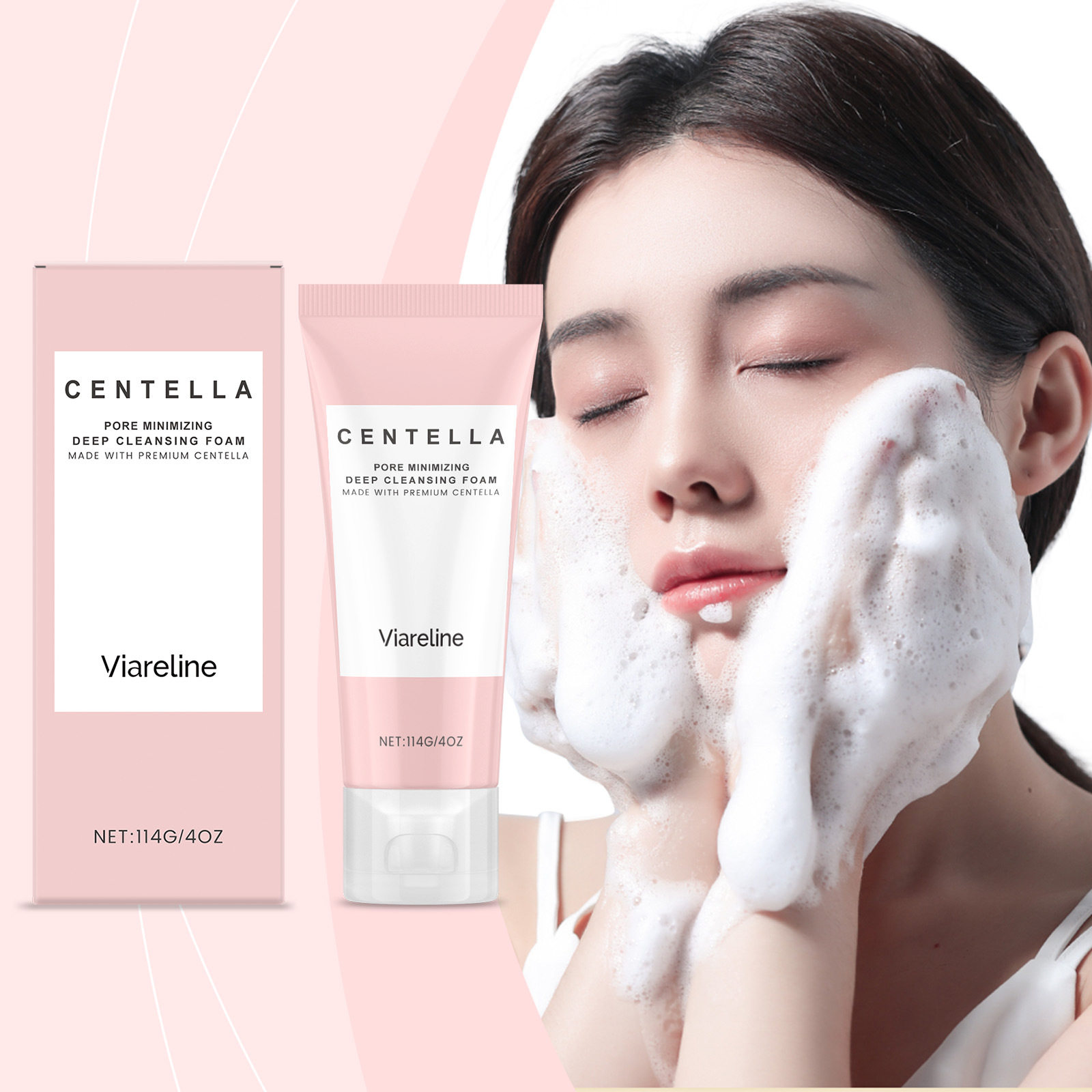 Facial cleanser deeply cleanses facial skin, moisturizes ski