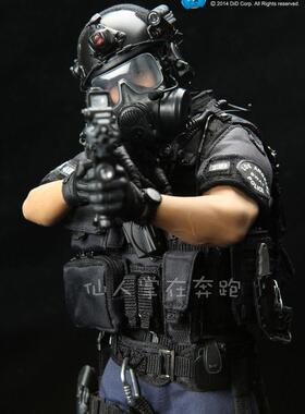 1 6兵人 DID MA1001 洛杉矶 特J  SWAT1.0 全新 无头雕素体 现货