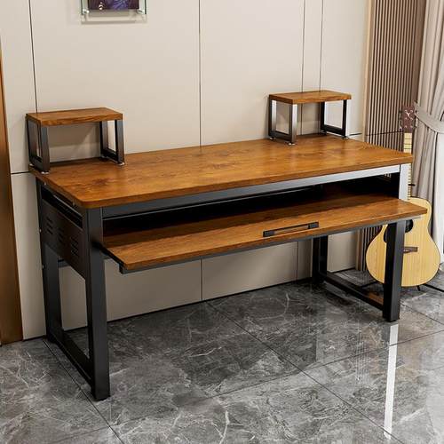 带线孔编曲桌萱皓抽屉可调节琴桌