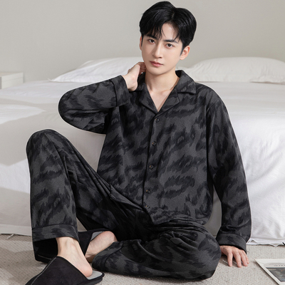 红豆德绒睡衣男款秋冬季2025新款男士珊瑚绒薄绒加厚青少年家居服