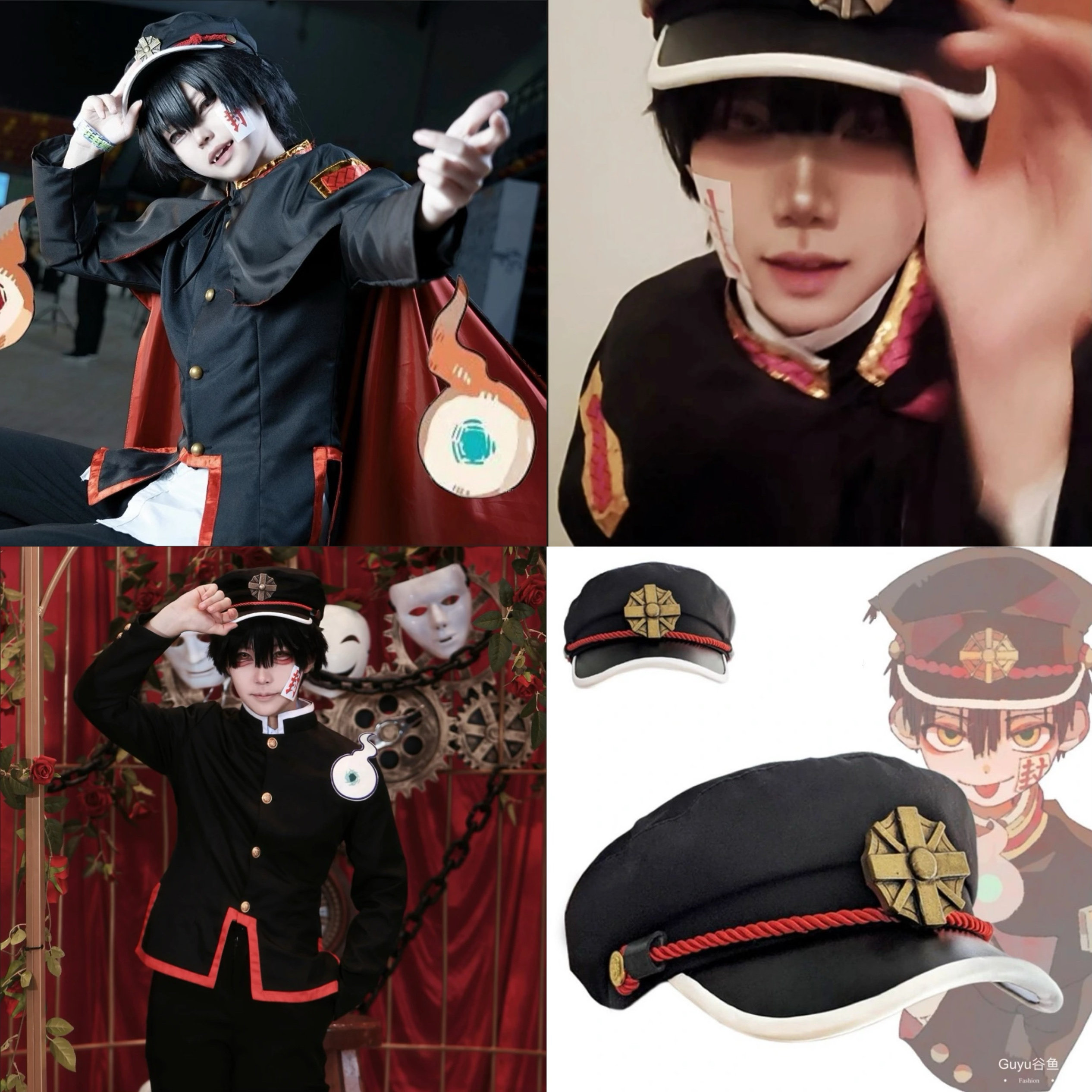 Kreatives Bild zu 地缚少年花子君帽子金属徽章遮阳cosplay原版花之君帽子动漫_虎窝淘 地缚少年花子君帽子金属徽章遮阳cosplay原版花之君帽子动漫_虎窝淘 Motiv