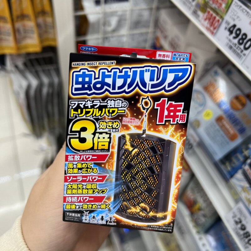 日本KINCHO金鸟防蚊网驱蚊挂件窗户门口阳台纱窗防蚊虫贴家用神器