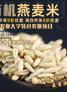 学子饭桌有机全胚芽生燕麦米新货