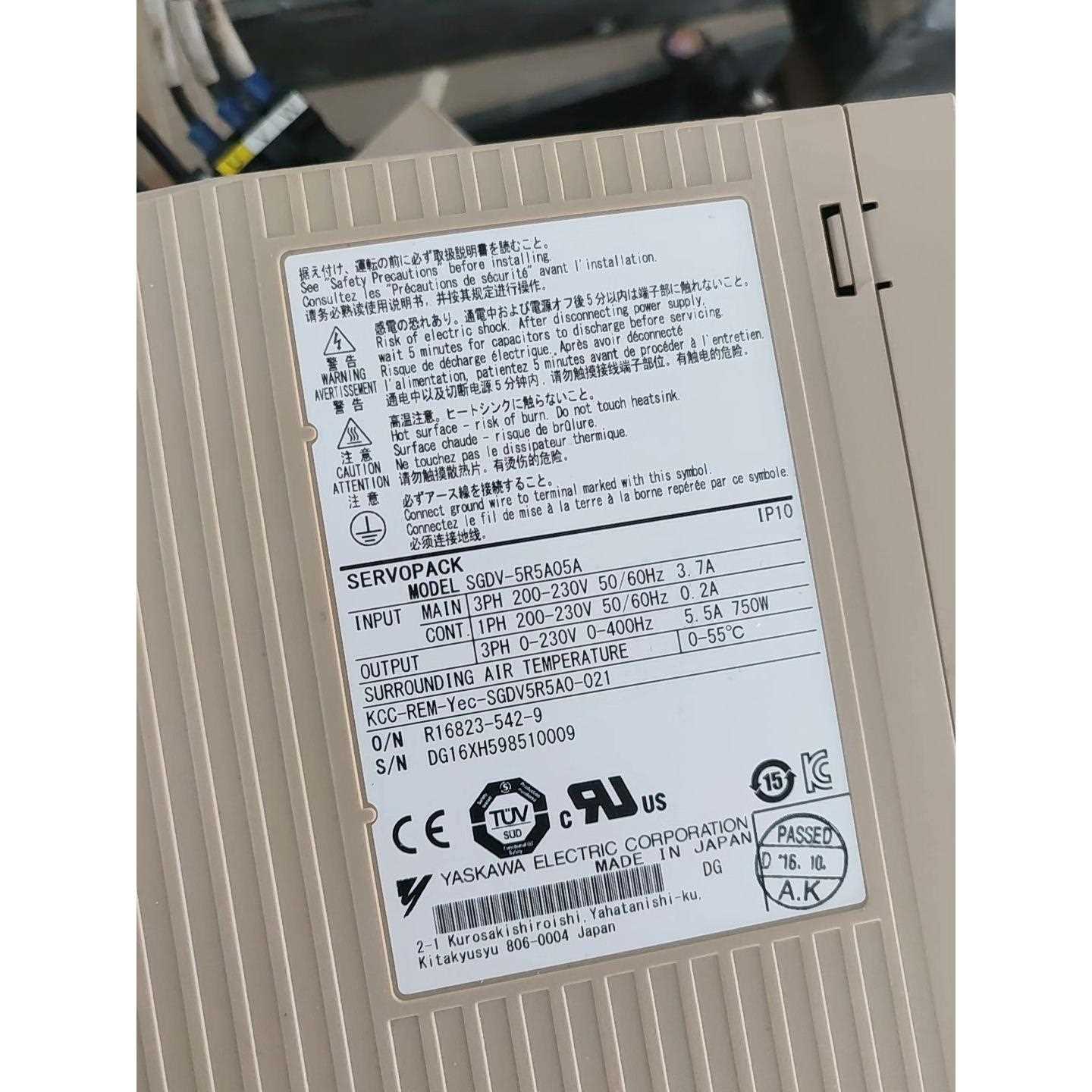 安川驱动器SGDV-5R5A05A 拆机成色，议价