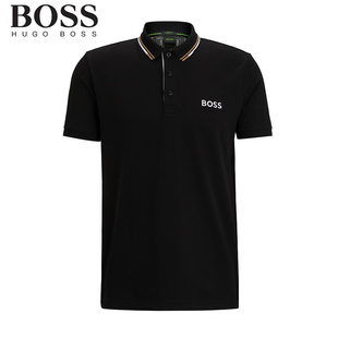 正品 Boss POLO衫 短袖 休闲商务夏季 Hugo 男士 T恤翻领刺绣 现货