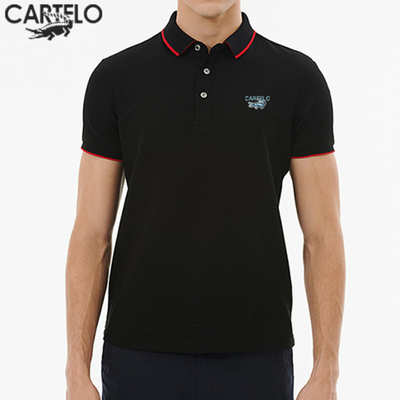 鳄鱼纯棉夏季商务定制短袖t恤