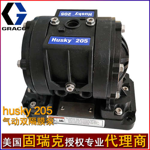固瑞克Husky205塑料PP气动隔膜泵D11021 D12096 D12091小型加药泵