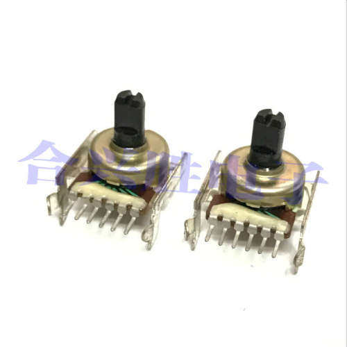 台湾F普耀161型旋转电位器双联A50K 卧式6脚 音响功放音量电位器
