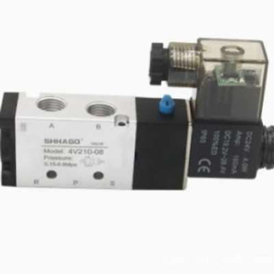 SHHAGO电磁阀4V210-08 4V310-10 4V210-08AC380V 4V210-06 DC24V