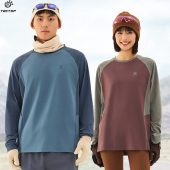 T恤 透气速干衣男女士跑步运动休闲打底衫 探拓户外春秋季 圆领长袖