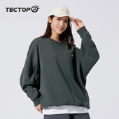 圆领卫衣女士款 爆款 宽松运动休闲衣 新款 TECTOP探拓户外2024春秋季