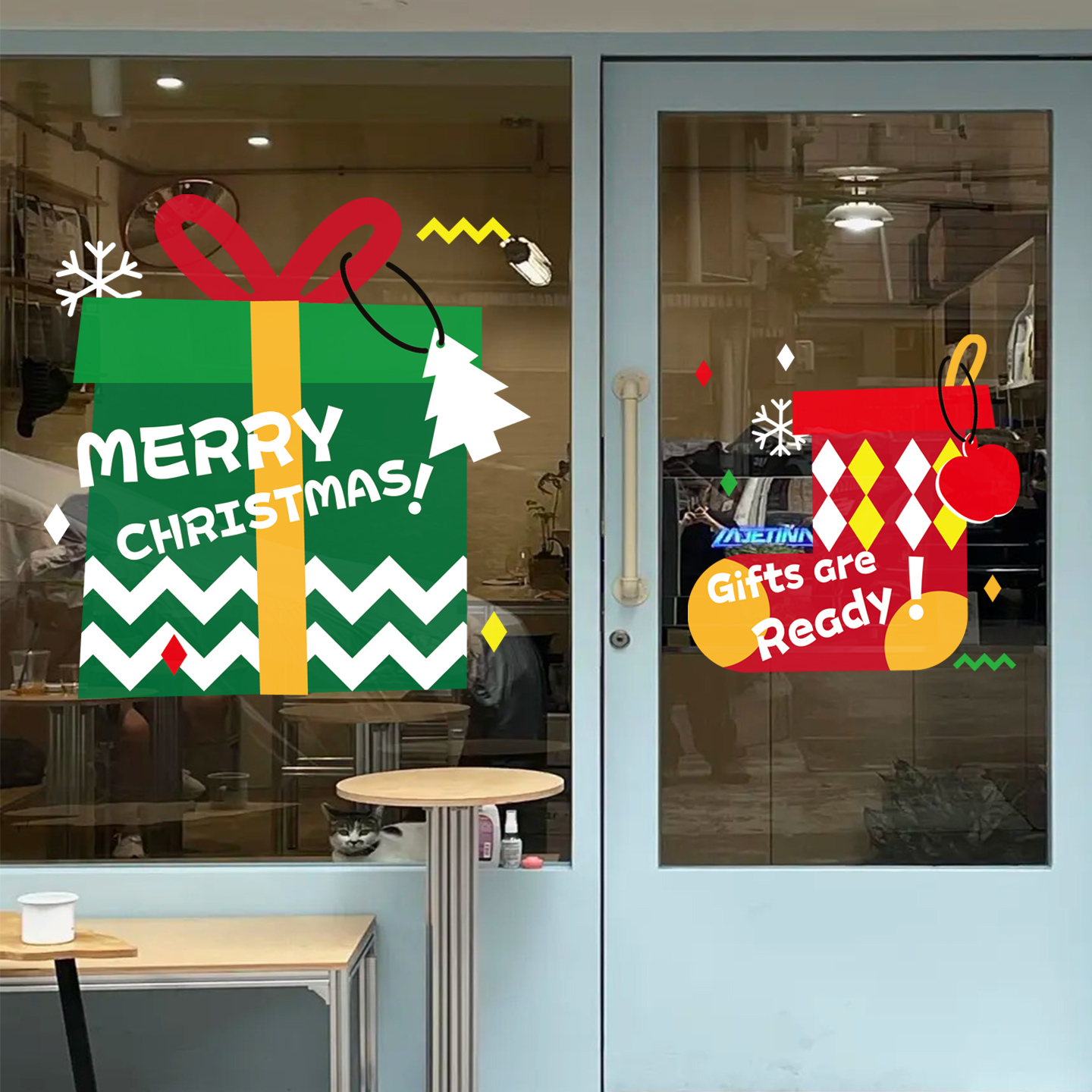 2026圣诞节场景氛围布置贴纸