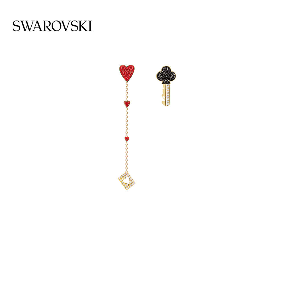 施华洛世奇OPTIMAL扑克牌元素灵动百搭女耳环不对称耳饰圣诞礼物|msdalam kategori Aksesori/Barang Kemas Fesyen, anting-anting, anting-anting - dari Buy2taobao.com untuk memberikan perkhidmatan ejen Taobao profesional membeli