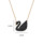 Женское классическое колье высокого класса с цепочкой на ключицу Swarovski black swan, легкая роскошная ниша mini 3