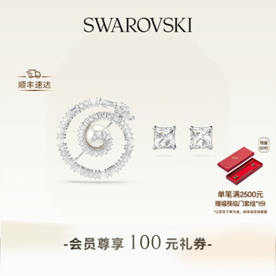 【情人节礼物】施华洛世奇Snake胸针耳钉套组配饰饰品小众高级