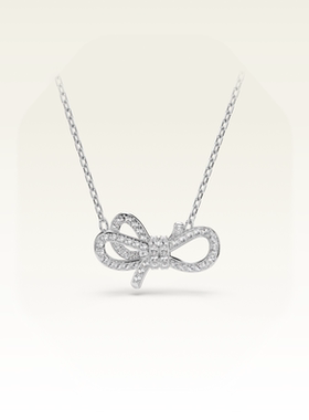 【U先测评5743577】施华洛世奇Lifelong Bow蝴蝶结项链配饰饰品