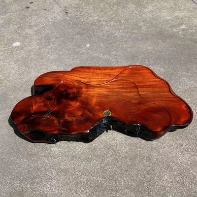 家用泡茶台红木花梨木整块茶盘