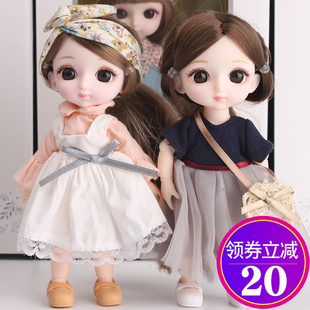 歌莉儿 娃娃女孩小公主装扮精致仿真洋娃娃玩具巴比13关节可动6寸