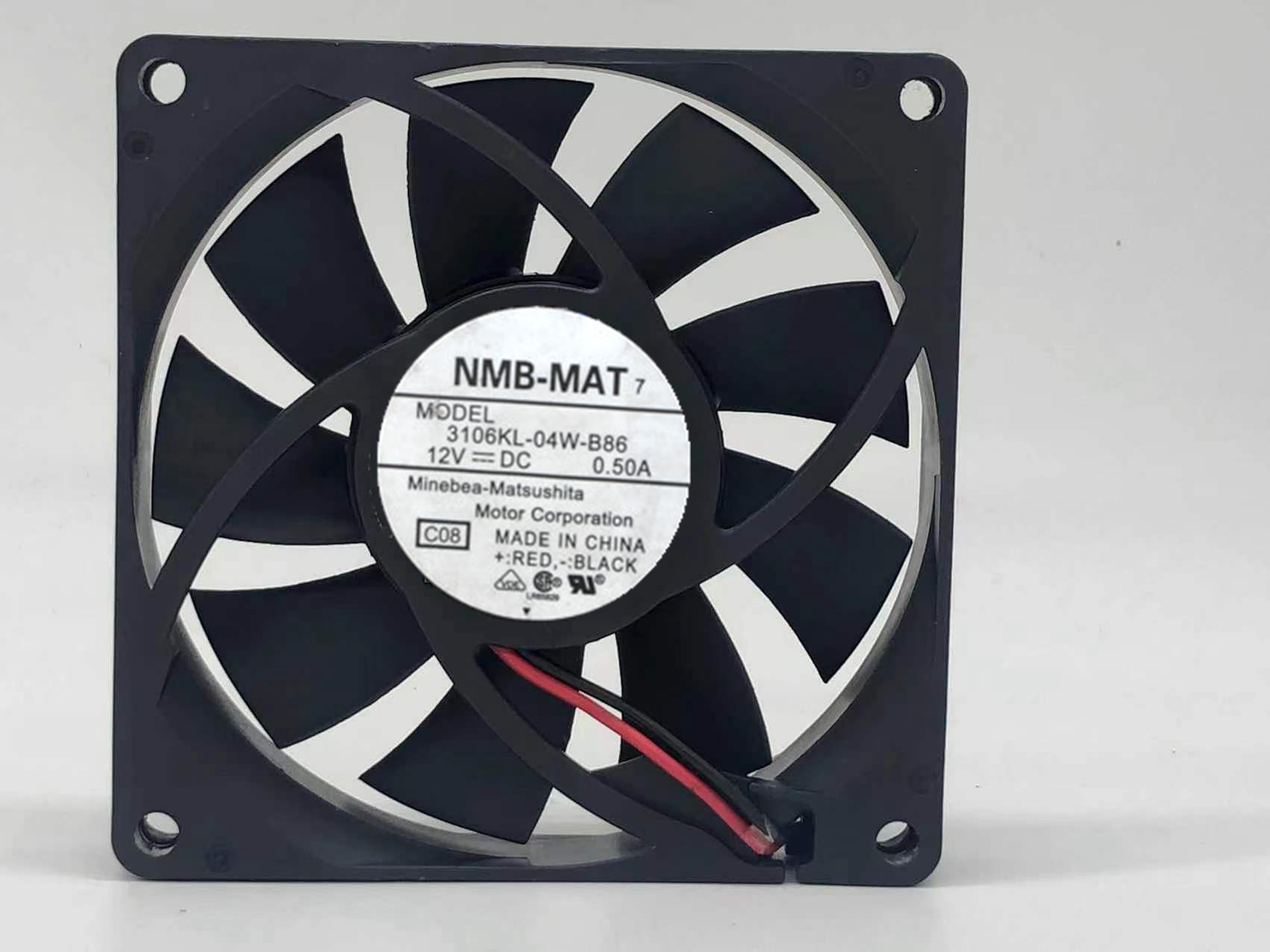 正品NMB 3106KL-04W-B86 8015 12V 0.50A 8CM/厘米 PWM控速风扇