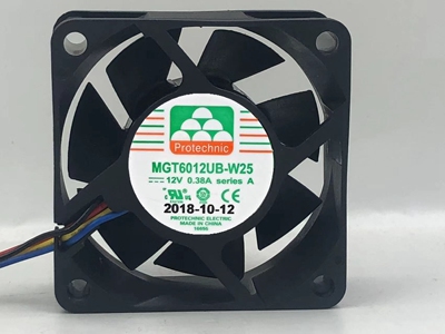 永立MGT6012UB-W25 6025 12V 0.38A 4线PWM变频器机箱散热风扇6CM