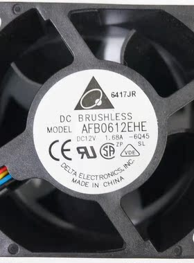 原装台达AFB0612EHE 6038 12V 1.68A 4线PWM服务器暴力散热风扇