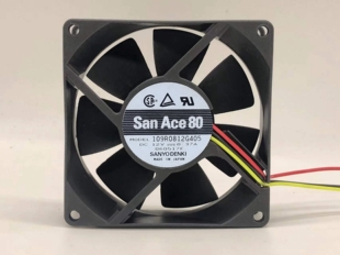 8025 109R0812G405 8cm 12V 三线双滚珠散热风扇 原装 0.37A 三洋