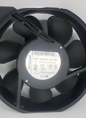 原装西德 ebmpapst we142-bb01-A9  230V/50/60HZ 27/28W机柜风扇