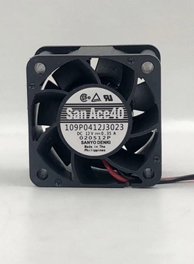 风机4cm厘米大风量日本三洋12V4028双滚珠交换机散热风扇增压