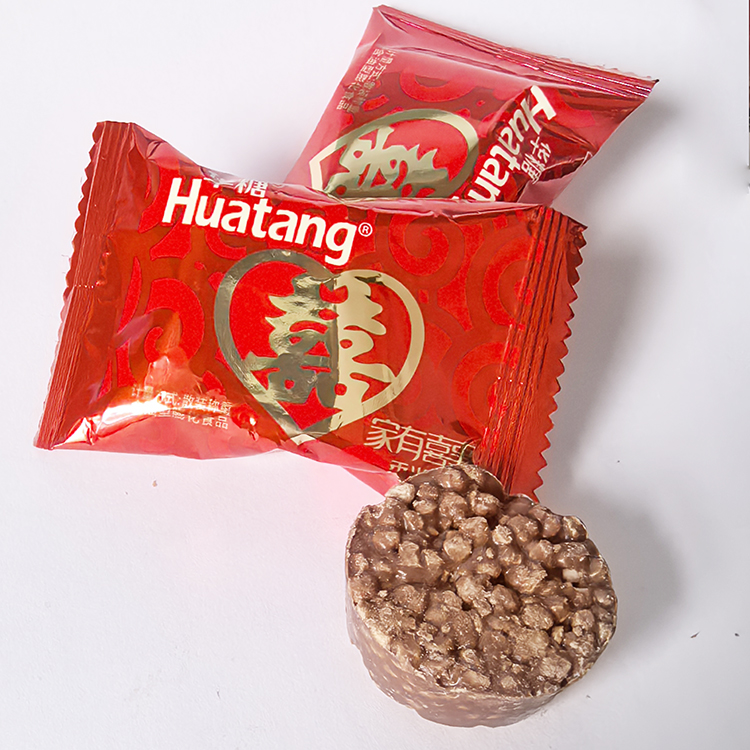 华糖食品家有喜事米果巧克力代可可脂糖散装500g结婚喜庆宴喜糖果