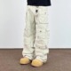 男女高街潮牌宽松休闲裤 SWAG重磅炮弹多口袋工装 cleanfit牛仔裤 子