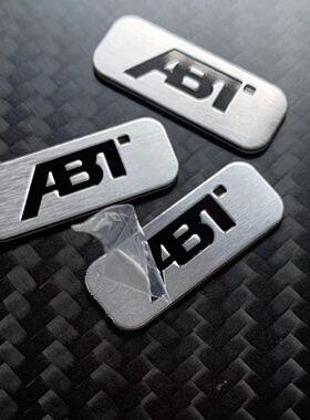 奥迪ABT小铝适用奥迪运动标贴中控档位方向盘ABT贴内饰改装贴