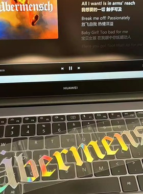 权志龙周边Ubermensch专辑GD演唱会IPAD机箱行李箱防水反光车贴纸