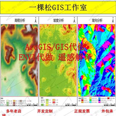 gis画图ArcGIS作图gis空间分析GIS地图制做GIS代做开发envi遥感